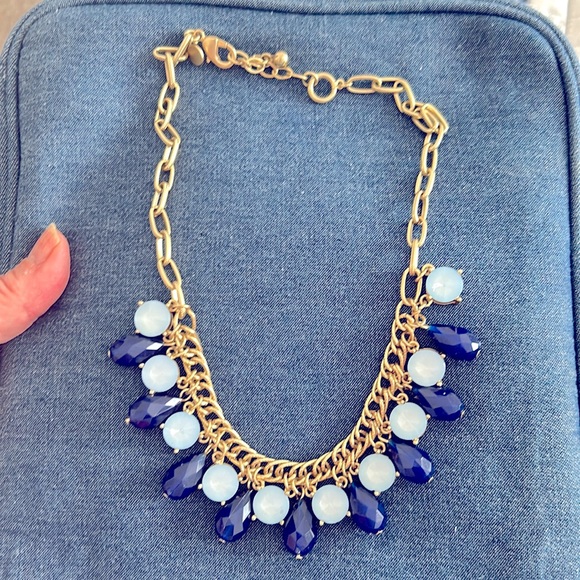 Talbots Jewelry - Talbots pretty adjustable length necklace with light blue and royal blue stones